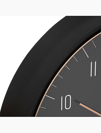 Horloge murale mixte bois et laiton SVEN