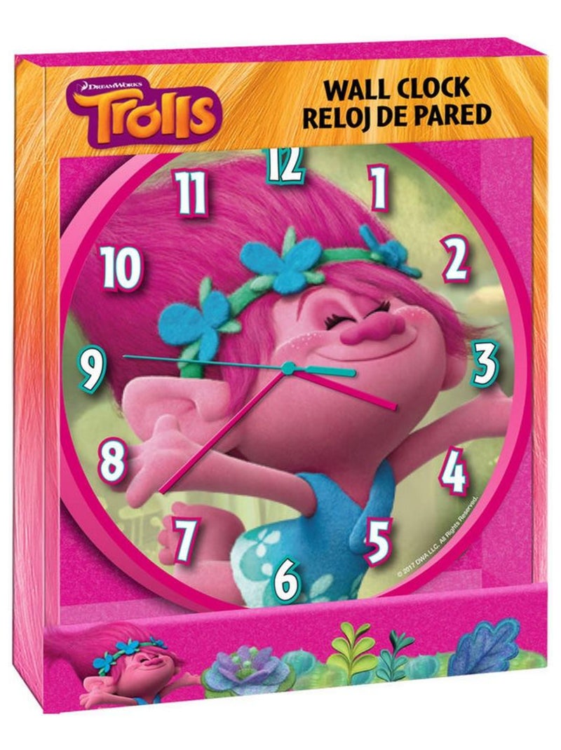 Horloge murale Poppy Les Trolls Disney Enfant Multicolore - Kiabi