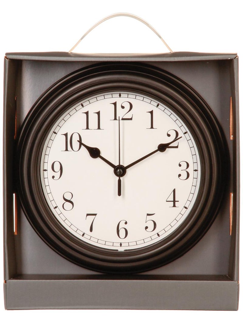 Horloge murale rétro à moulures evan Blanc - Kiabi