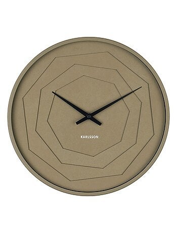 Horloge murale ronde à relief LAYERED ORIGAMI
