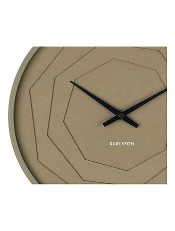 Horloge murale ronde à relief LAYERED ORIGAMI