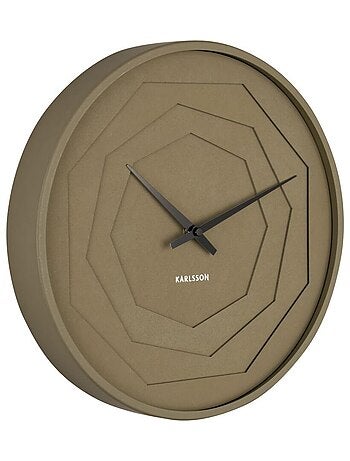 Horloge murale ronde à relief LAYERED ORIGAMI