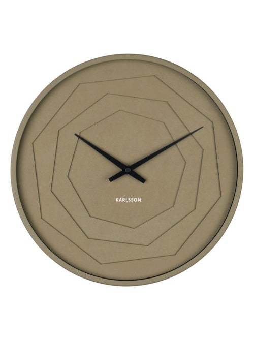 Horloge murale ronde à relief LAYERED ORIGAMI - Kiabi