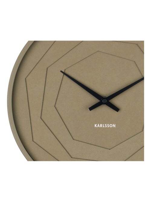 Horloge murale ronde à relief LAYERED ORIGAMI - Kiabi