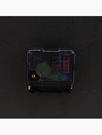 Horloge murale ronde bleu quadrillage blanc 25cm