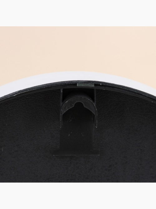 Horloge murale ronde bleu quadrillage blanc 25cm - Kiabi