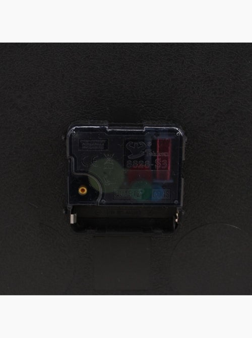 Horloge murale ronde bleu quadrillage blanc 25cm - Kiabi