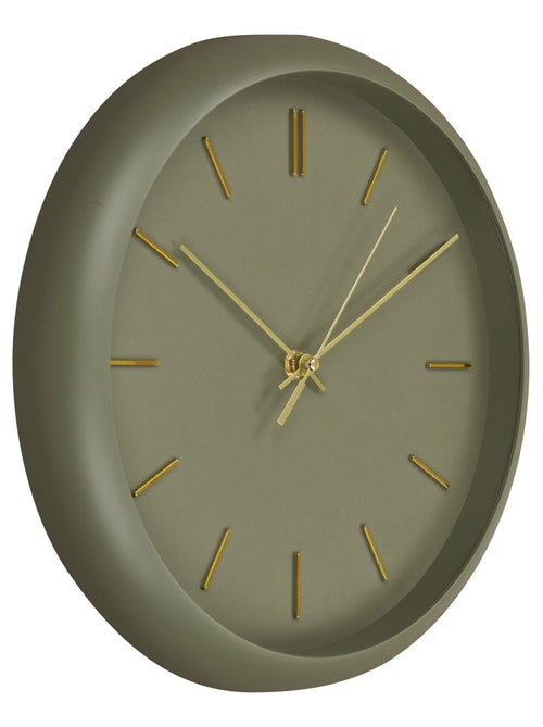 Horloge murale Rossano - Horloge murale, verte, mouvement silencieux ø30 cm - Kiabi Horloge murale Rossano - Horloge murale, verte, mouvement silencieux ø30 cm - Kiabi