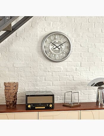 Horloge murale rouages apparents RICKY