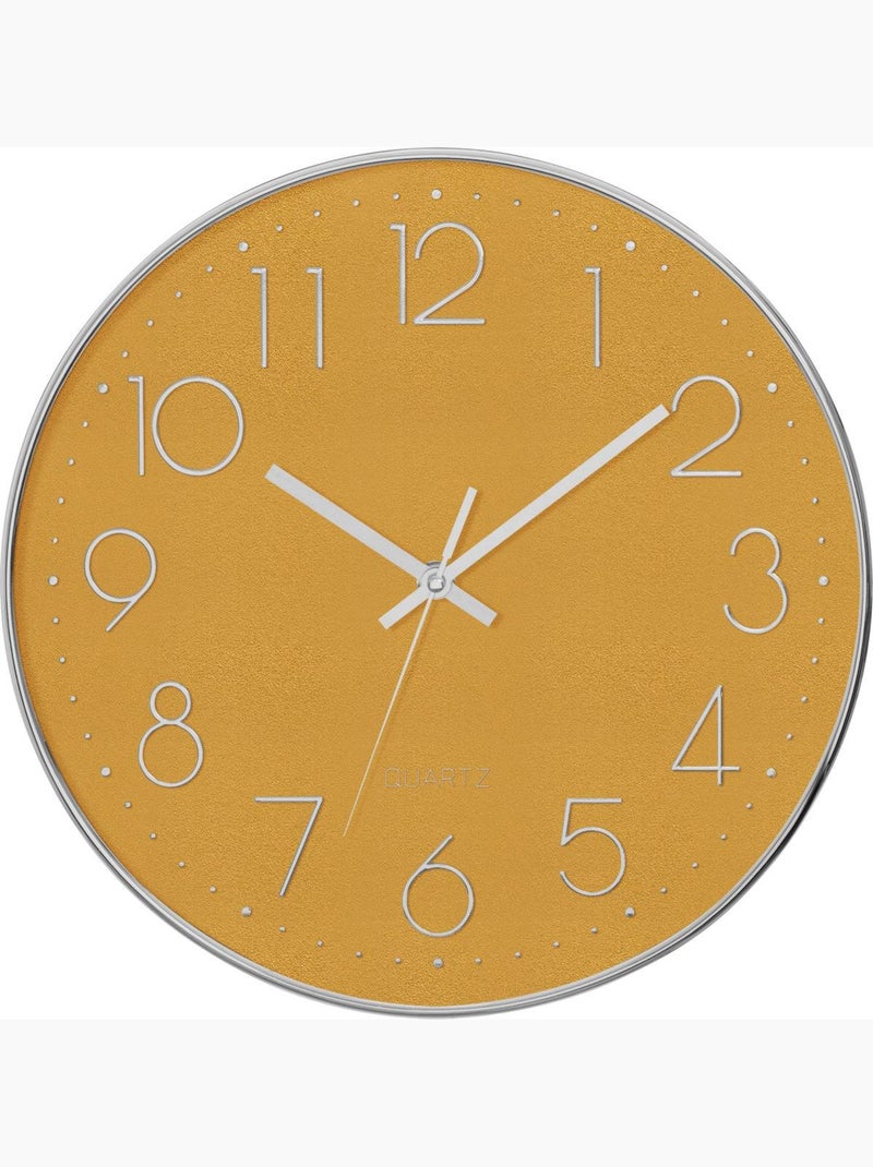 Horloge murale silencieuse cadran en verre laure Bleu - Kiabi
