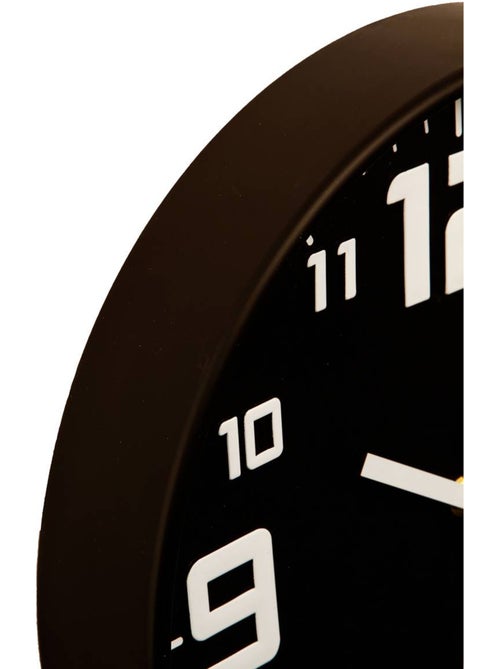 Horloge murale silencieuse cadre en métal brossé ELIAN - Kiabi