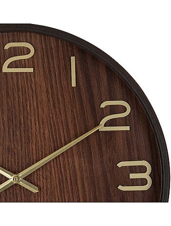Horloge murale silencieuse en bois clair IVANA