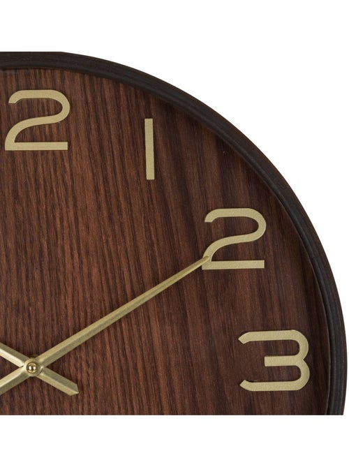 Horloge murale silencieuse en bois clair IVANA - Kiabi Horloge murale silencieuse en bois clair IVANA - Kiabi