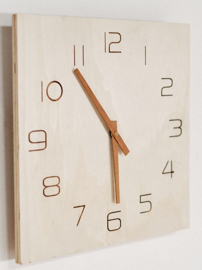 Horloge murale SIMPLICITY Beige - Kiabi