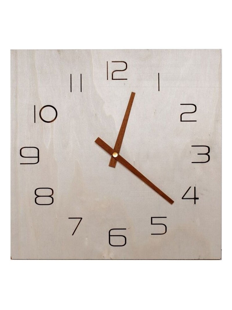Horloge murale SIMPLICITY Beige - Kiabi