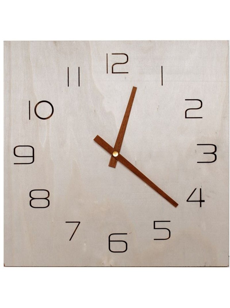 Horloge murale SIMPLICITY Beige - Kiabi