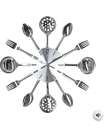Horloge murale ustensiles cuisine USTENSILES