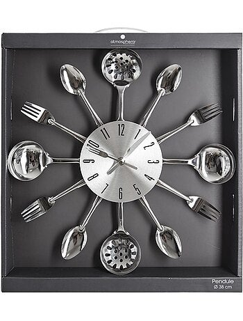 Horloge murale ustensiles cuisine USTENSILES