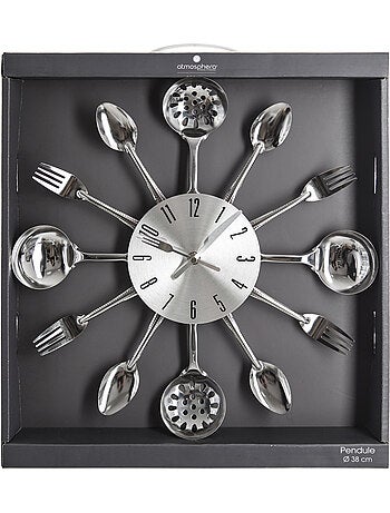 Horloge murale ustensiles cuisine USTENSILES