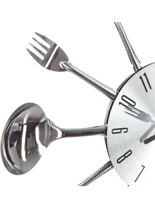 Horloge murale ustensiles cuisine USTENSILES - Kiabi