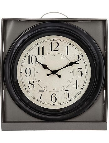 Horloge murale vintage à moulures ILAN