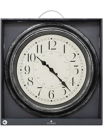 Horloge murale vintage à moulures ILAN
