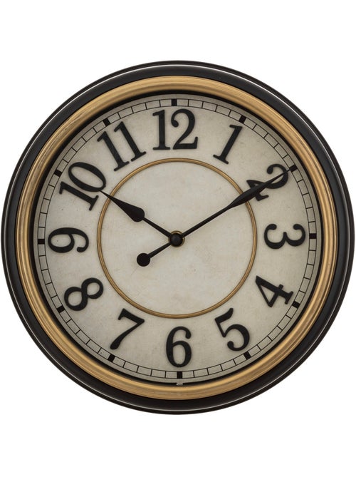 Horloge murale vintage à moulures NELL - Kiabi