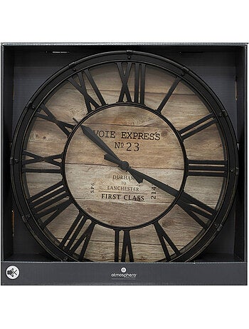 Horloge murale vintage avec chiffres romains ezio