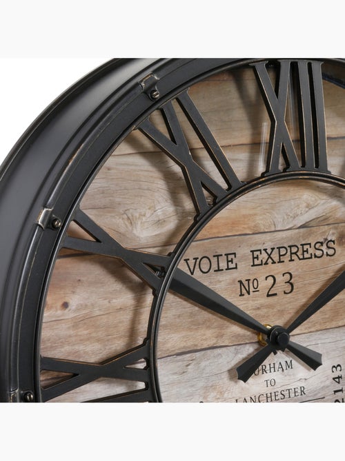 Horloge murale vintage avec chiffres romains ezio - Kiabi Horloge murale vintage avec chiffres romains ezio - Kiabi