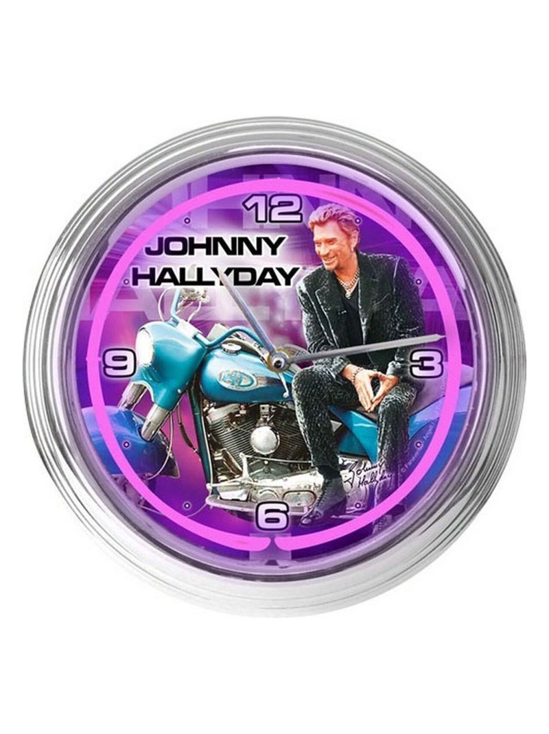 Horloge néon johnny hallyday Violet - Kiabi