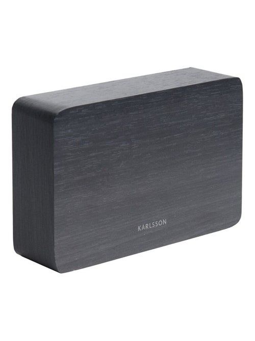 Horloge réveil en bois Square - H. 10 cm - Kiabi