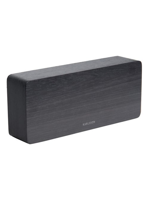 Horloge réveil en bois Square - H. 9 cm - Kiabi