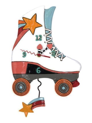 Horloge Roller Skate par l'artiste Michelle Allen