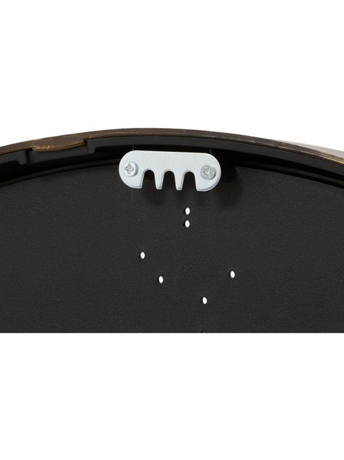 Horloge ronde cadran effet bois rory - Kiabi
