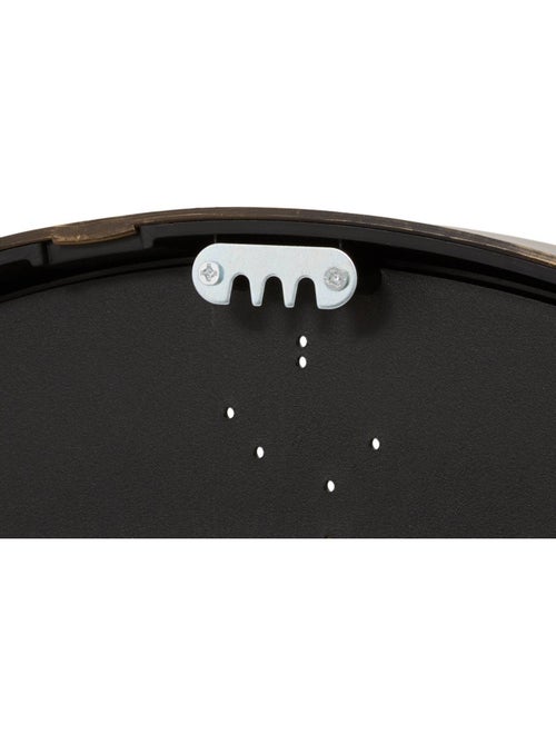 Horloge ronde cadran effet bois rory - Kiabi