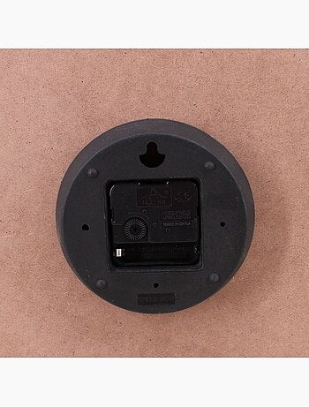 Horloge ronde contour rotin 54cm