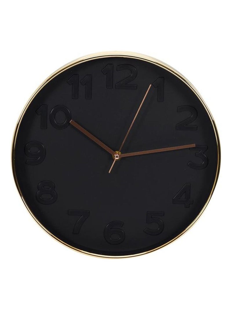 Horloge ronde Deco Chic - Diam. 30,5 cm Noir - Kiabi