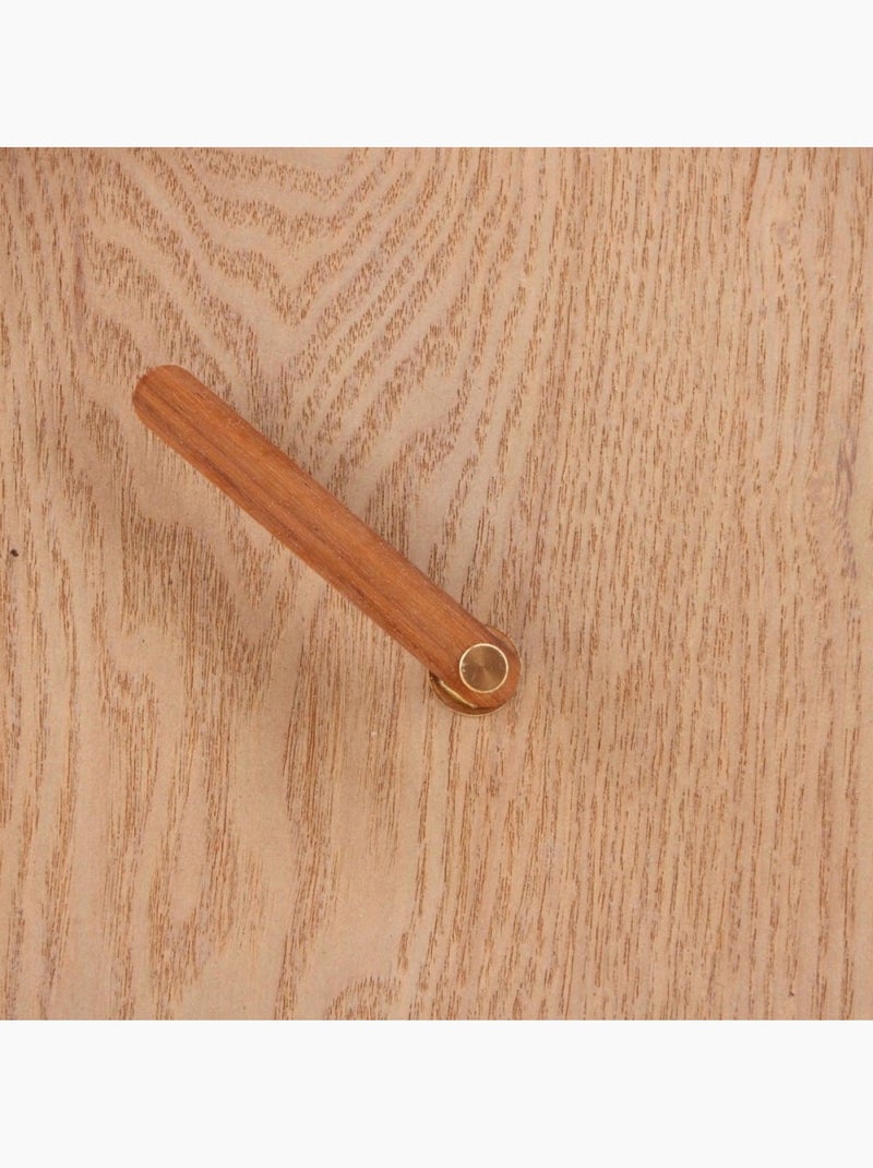 Horloge ronde en bois 30cm Beige - Kiabi