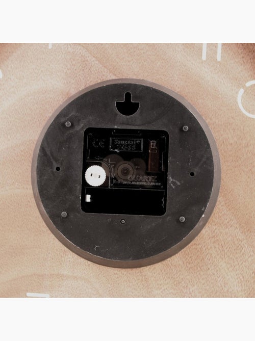 Horloge ronde en bois 30cm - Kiabi