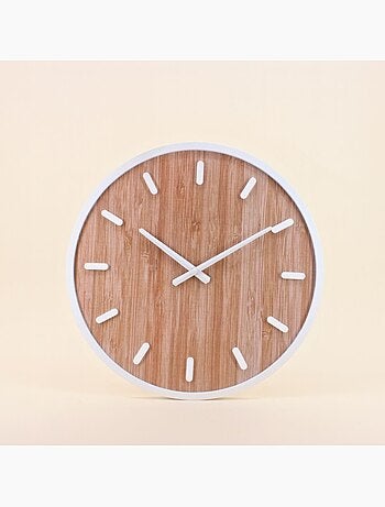 Horloge ronde en bois 50cm