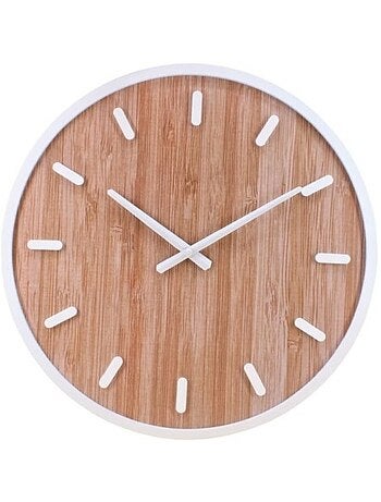 Horloge ronde en bois 50cm