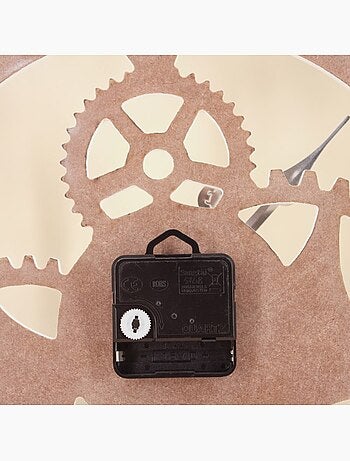 Horloge ronde en métal blanc 50cm