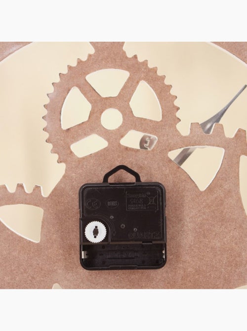 Horloge ronde en métal blanc 50cm - Kiabi