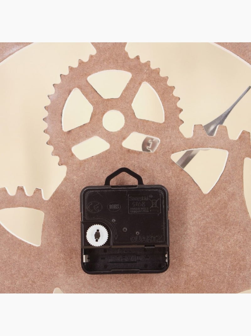 Horloge ronde en métal blanc 50cm Blanc - Kiabi