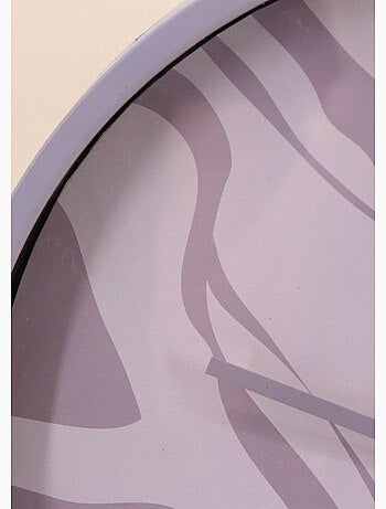 Horloge ronde, fond motif animalier - AFIBEL