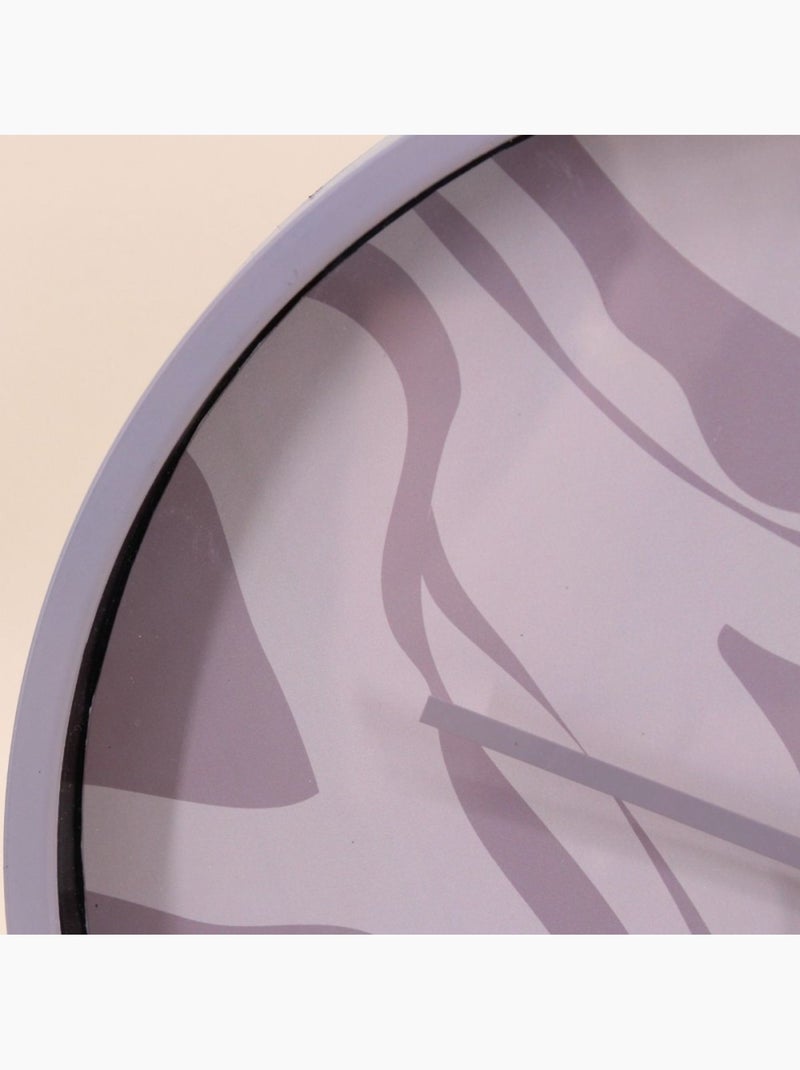 Horloge ronde, fond motif animalier - AFIBEL Rose - Kiabi