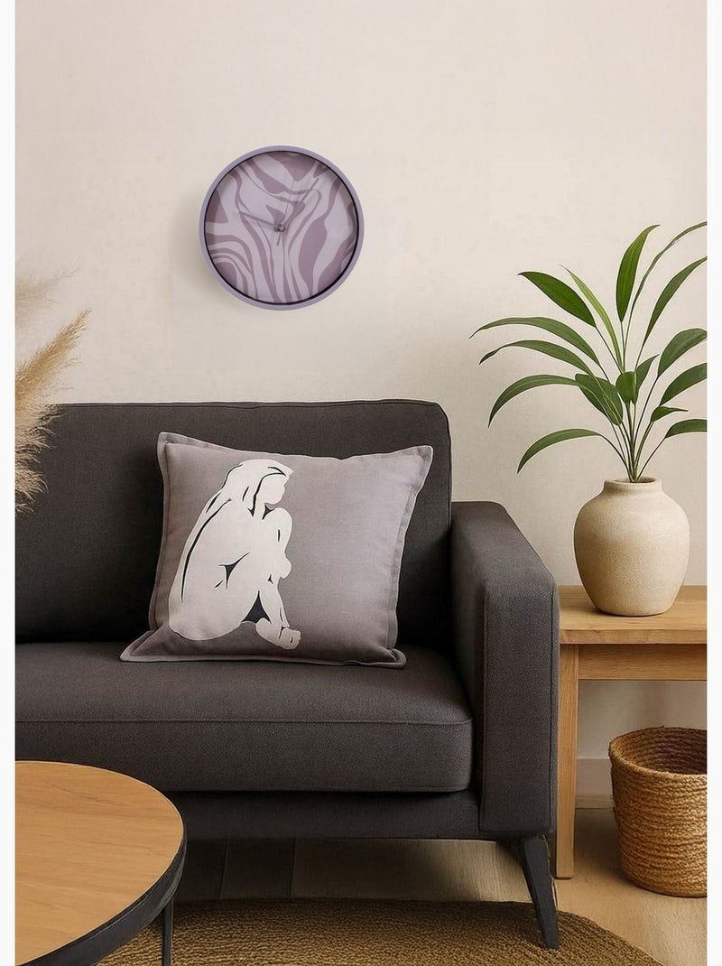 Horloge ronde, fond motif animalier - AFIBEL Rose - Kiabi