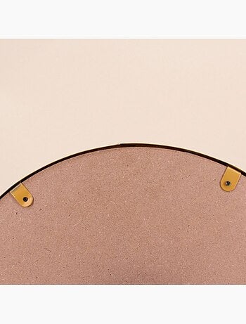 Horloge ronde métal doré motifs arches 40cm