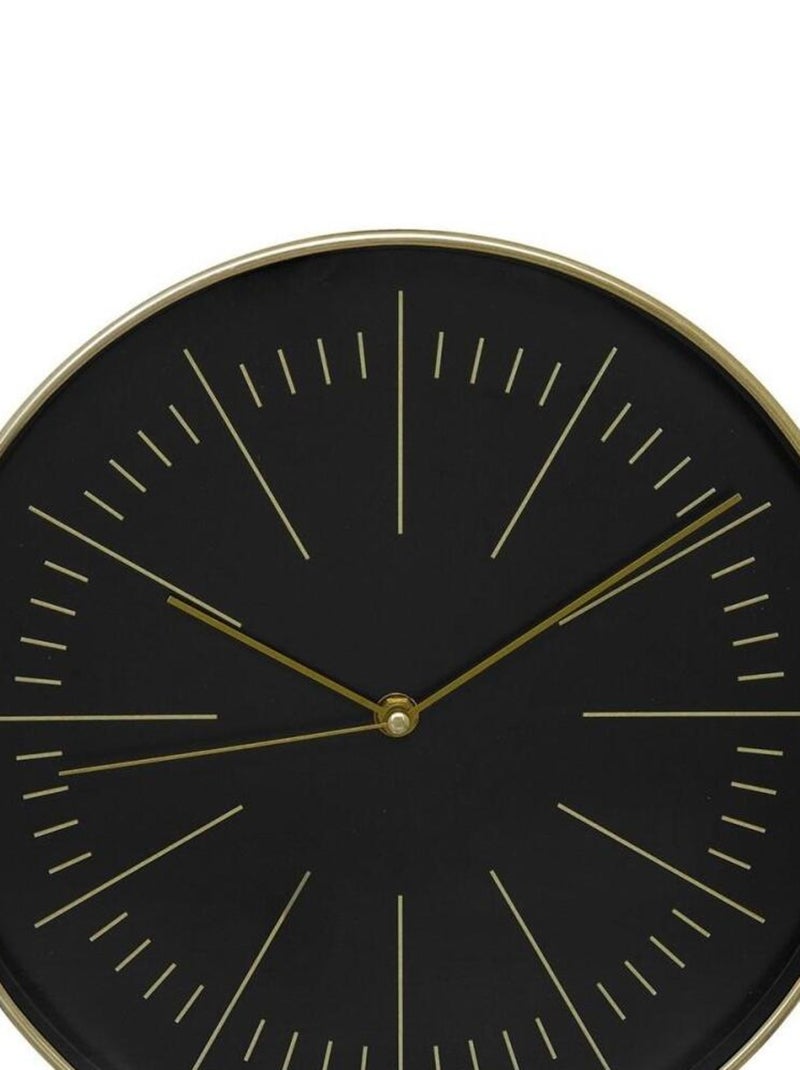 Horloge silencieuse Edith or D30 Noir - Kiabi