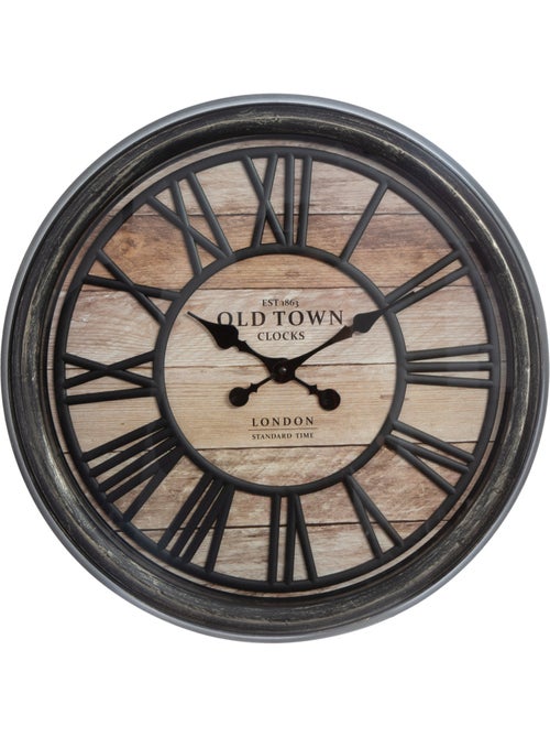 Horloge style industriel chiffres romains relief AGATHE - Kiabi